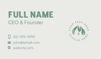 House Leaf Letter M Business Card