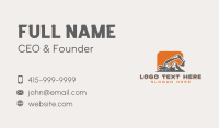 Mountain Quarry Excavator Business Card