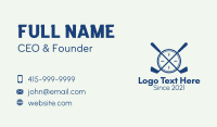 Hockey Sport Game  Business Card Design