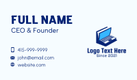 Laptop Book Business Card Design