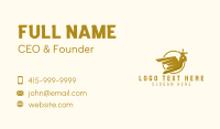 Gold Pigeon Crown  Business Card