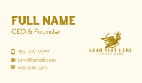 Gold Pigeon Crown  Business Card Design