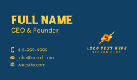 Thunder Speed Power Business Card