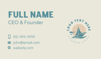 Beach Boat Sailing Business Card Design