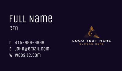 Triangle Professional Pyramid Business Card Image Preview
