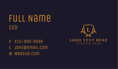 Deluxe Company Shield Business Card