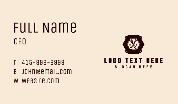 Handyman Wrench Repair Business Card Design Image Preview