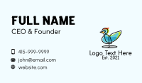 Colorful Wild Duck  Business Card Design