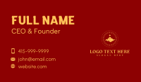 Golden Chinese Cloud Business Card