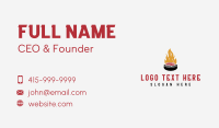 Grill Steak Fire BBQ Business Card Design