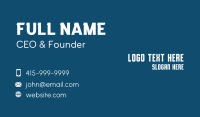 Minimalist Tech Wordmark Business Card Design