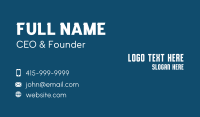 Minimalist Tech Wordmark Business Card