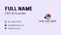 Orange Cap Kid Business Card