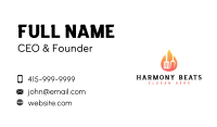 Barbecue Grill Flame Business Card