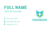 Gradient Shield Bulb  Business Card Image Preview