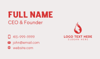 Angry Flame Horse Business Card Design