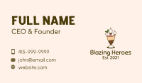 Smiling Face Smoothie Business Card Image Preview