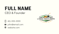 Lawn Care Landscaping Grass Business Card Design