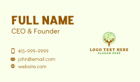 Nature Tree Hand  Business Card Design