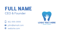 Blue Hand Tooth Business Card
