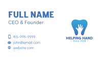 Blue Hand Tooth Business Card Image Preview