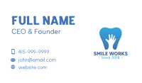 Blue Hand Tooth Business Card