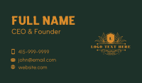 Elegant Shield Event Business Card