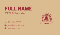 Wild Animal Bison Business Card Design