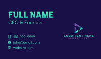 Tech Media Arrow Business Card