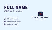 Music Streaming App Business Card