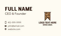 Brown Brick Flag Business Card