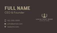 Chess Pawn Wreath Company Business Card Design