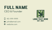 Weed Cannabis Frame Business Card Design