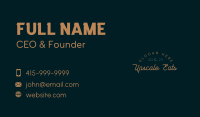 Elegant Retro Cursive Wordmark Business Card Image Preview