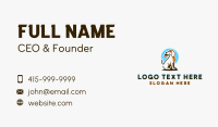 Dog Pet Frisbee Business Card