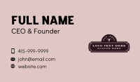 Western Rodeo Signage  Business Card