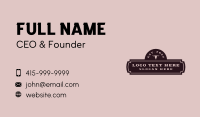 Western Business Card example 3