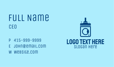 Clean Washing Machine  Business Card Image Preview