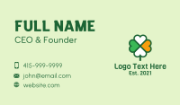 Lucky Irish Clover  Business Card