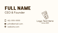 Drinking Cup Business Card example 4
