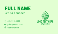 Green Agricultural Plant Business Card Design