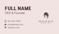 Hair Floral Shampoo Business Card