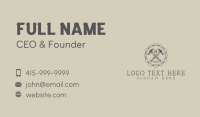 Handyman Hammer Badge Business Card Design