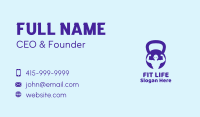 Kettlebell Fitness Gym  Business Card Image Preview