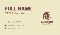 Brown Spartan Virus Business Card