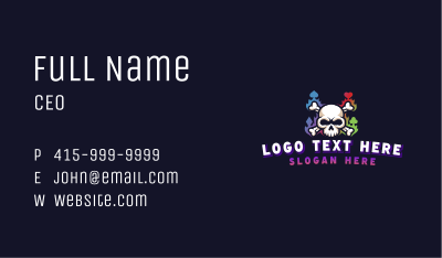 Skull Casino Gaming Business Card