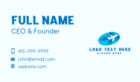 Airplane Travel Transportation Business Card