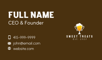 Beer Trophy Bar  Business Card Design