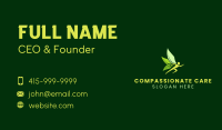 Wellness Leaf Wing Business Card