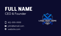 Chainsaw Carpentry Woodworking Business Card Design